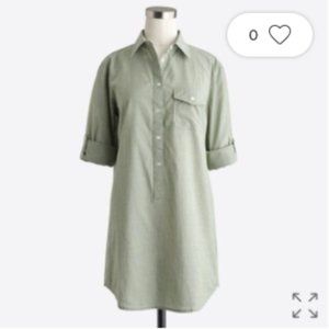 J. Crew Factory Green Popover Tunic